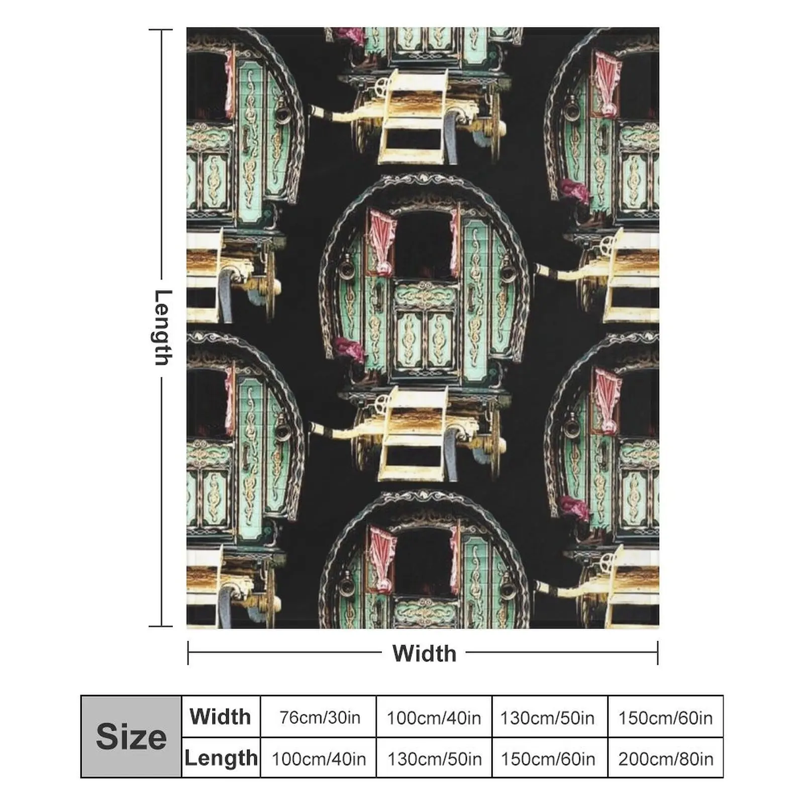 Vardo Gipsy Wagon Плед Туристический Мягкий Большой Диван Пледы