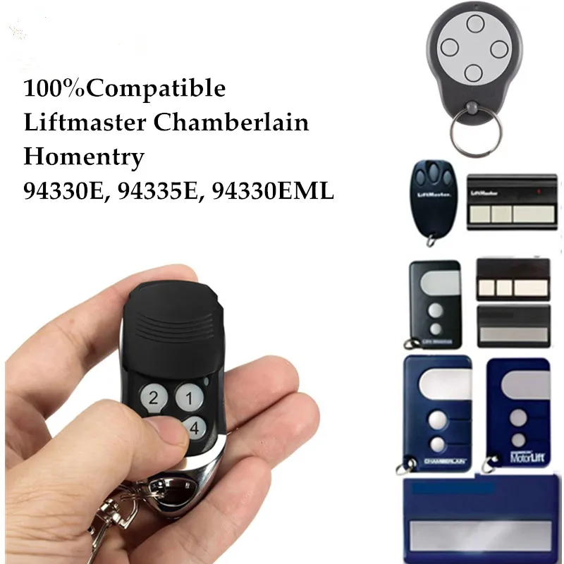 

Liftmaster 94335E garage gate remote control Chamberlain Motorlift 1A6518 1A5639-7 84335E 84335EML gate door opener 433.92MHz