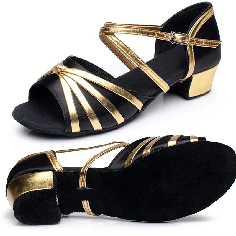 Diplip Latin Shoes Ballroom Latin Dance Shoes Children's Dance Shoes Women Professional child/kids/Salsa Practice Shoes Sandal