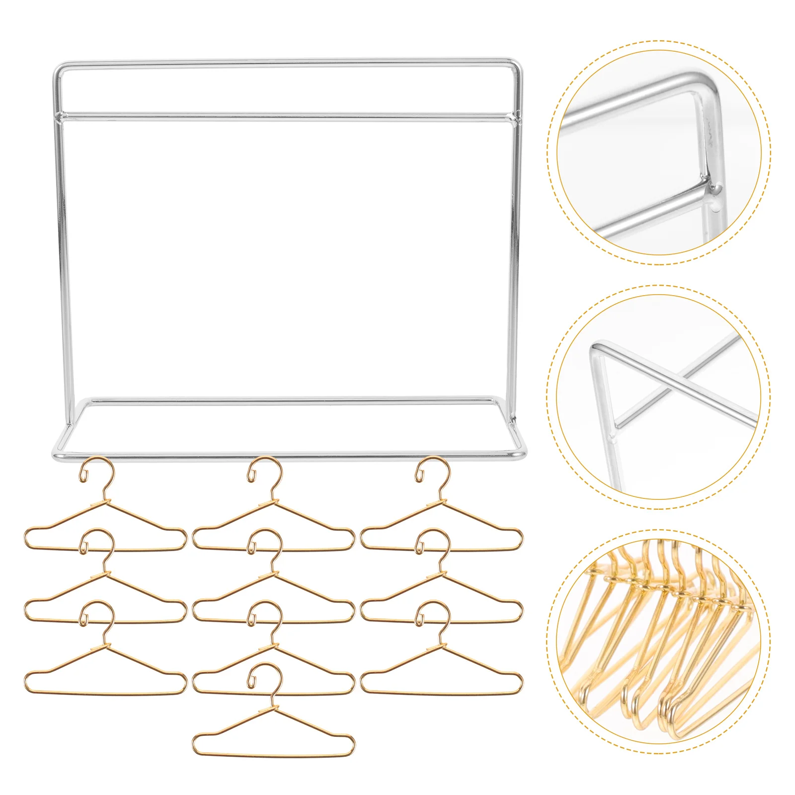 

Tiny Furniture Mini Hanger Clothing Dry Rack Garment Hangers Small House Accessories Supplies Office