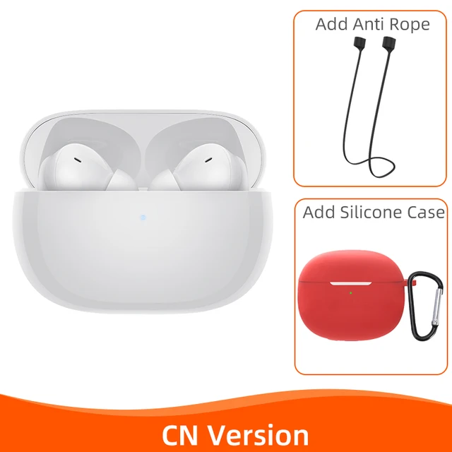 Redmi Buds 4 Pro white CN Version + Anti Rope + Red case