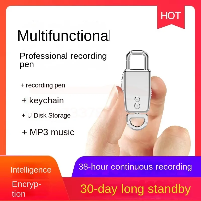 

Брелок звукозаписывающее устройство шумоподавление Голосовая активация записывающее устройство аудио звук диктофон портативная электроника Mp3 плеер