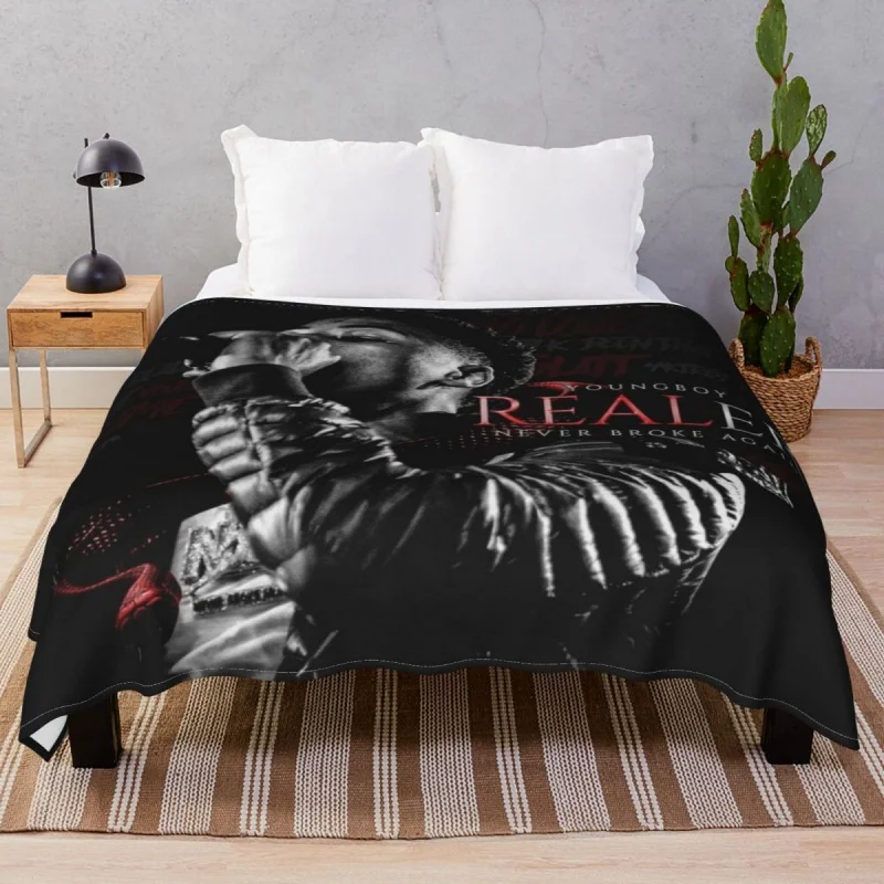 

YoungBoy Realer Blanket Fce Plush Decoration Soft Unisex Throw Thick blankets for Bedding Home Cou Travel Office