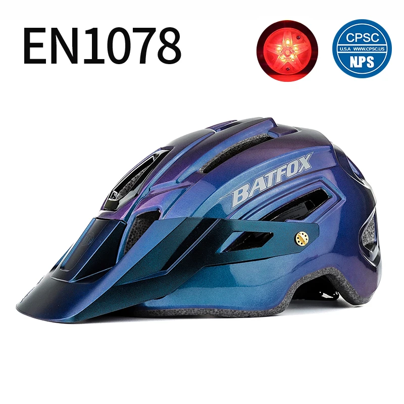 

BATFOX Mountain Bike Off Road Bike Competition Helmet Gradient Mountain Men's Skateboarding Integrated Safety Helmet