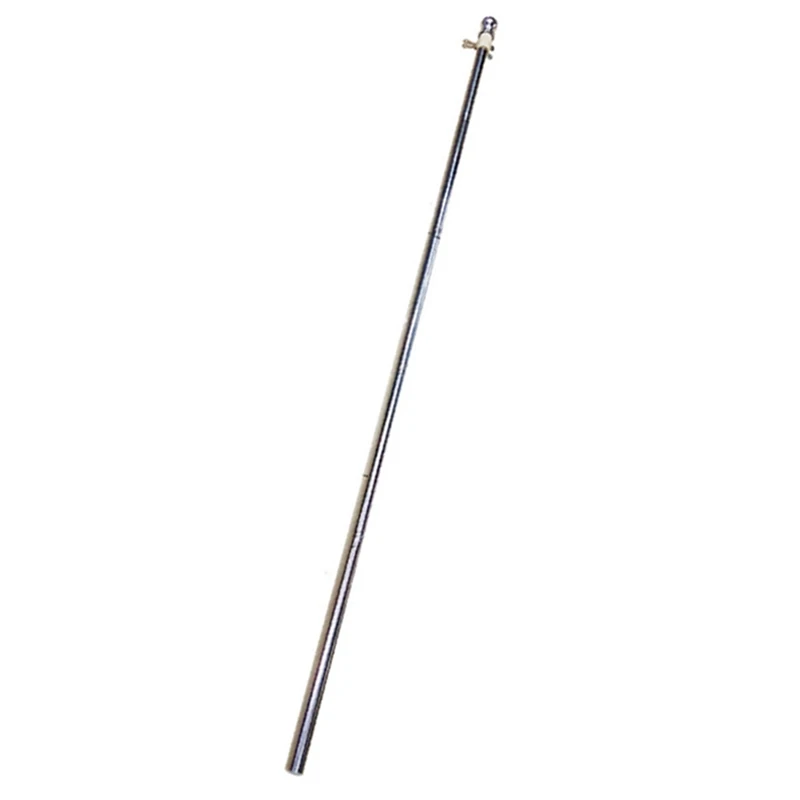 3X Flagpole, Stainless Steel Flagpole, Suitable For House Courtyard Garden, Anti-Rust Flag Holder (Silver Pole Only)