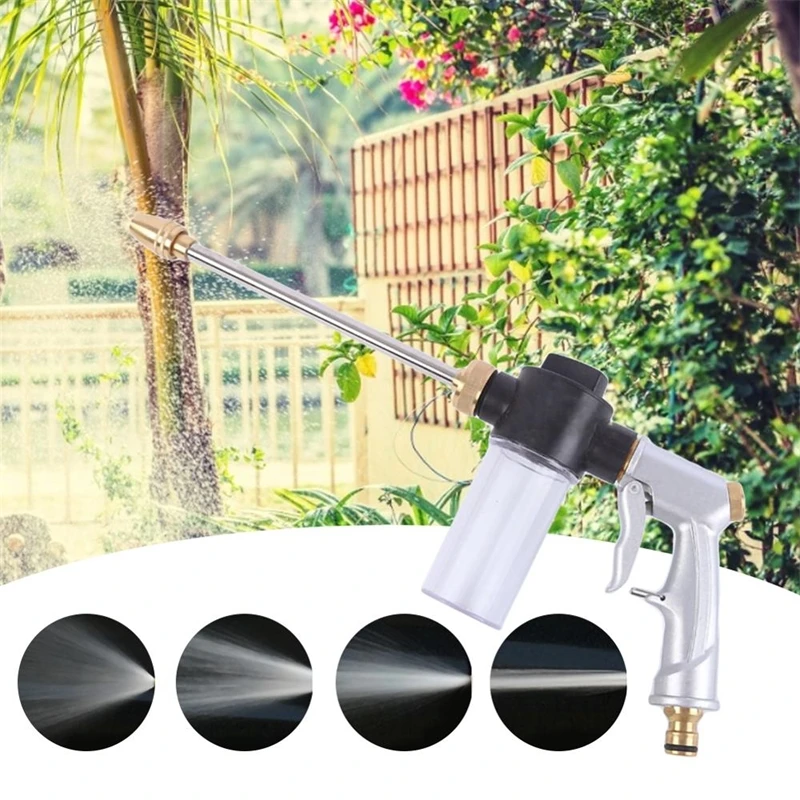 

High Pressure Water Spray Gun Washing Machine Car Washing Machine Garden Watering Hose Nozzle Sprinkler Foam Cleaning Water Gun