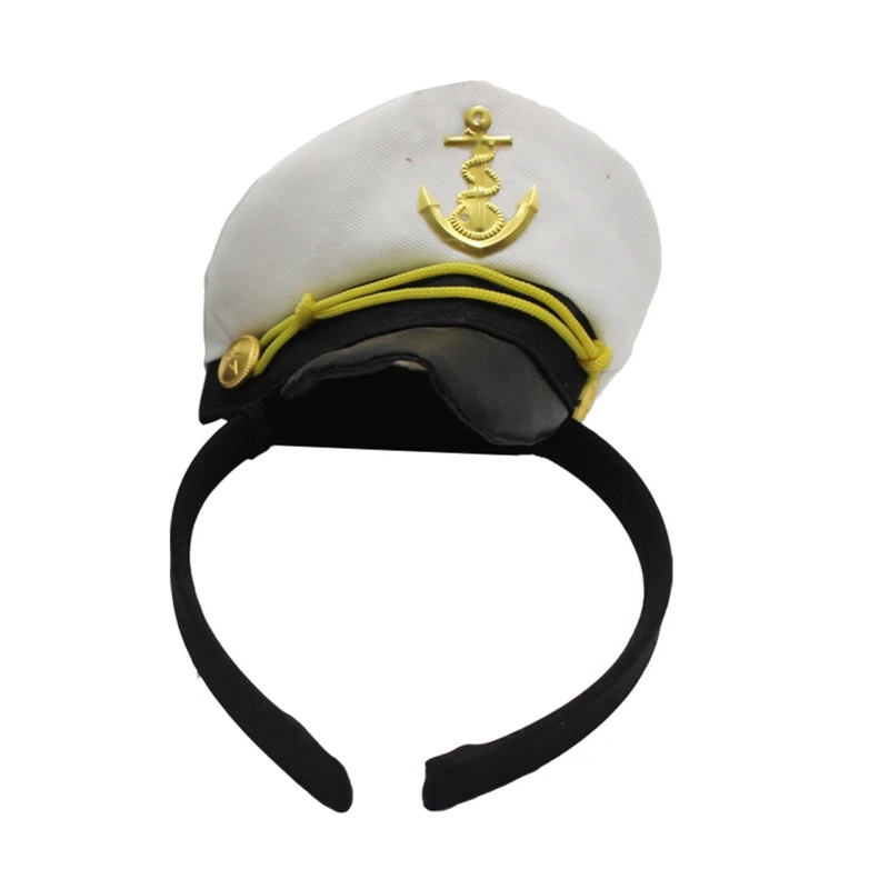 

Delicate Captain Yacht Hat Shape Head Hoops for Children Festival Party Perform