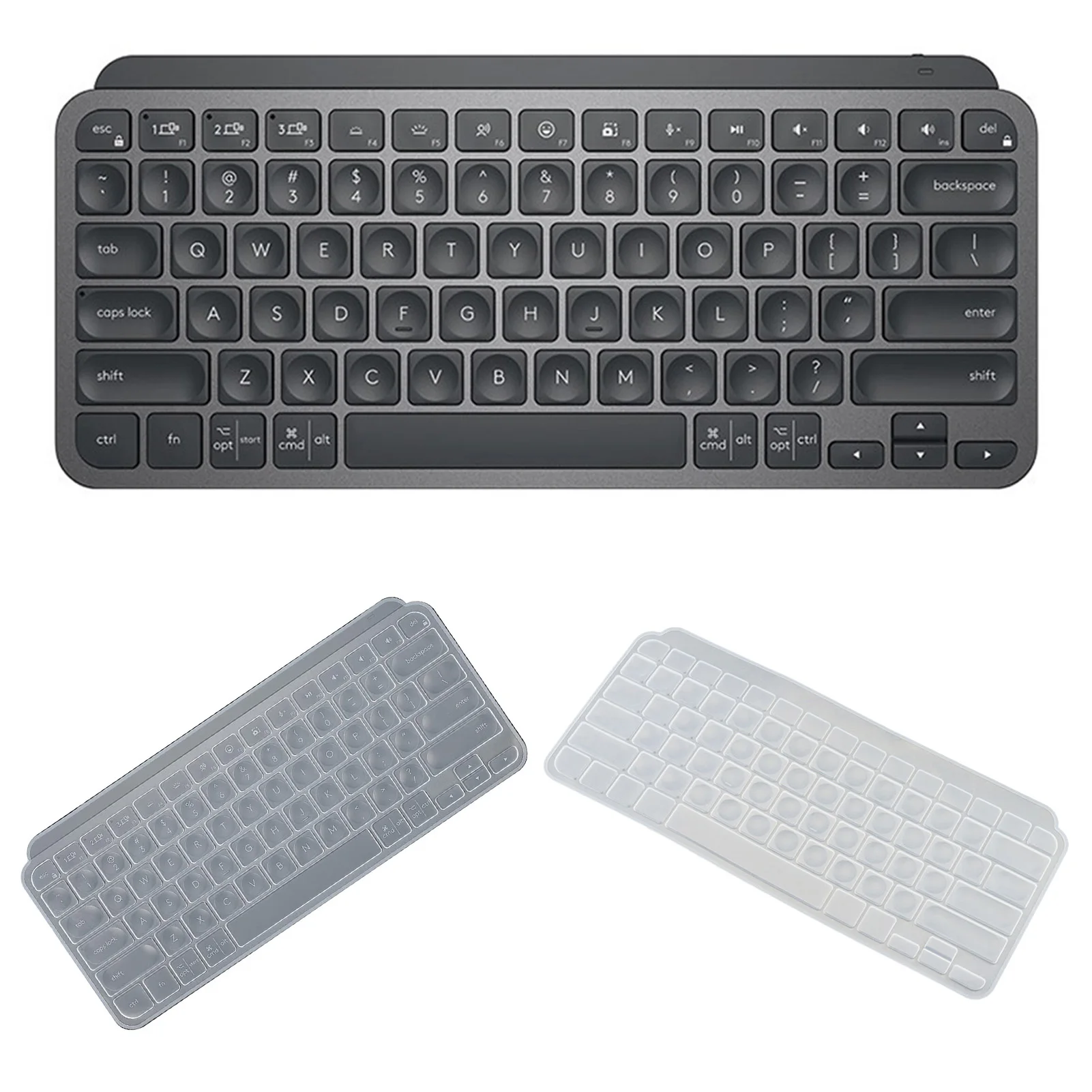 

Keyboard Cover For Logitech MX Keys Mini Clear Ultra Thin Laptop Wireless Keyboard Protector Waterproof Silicone Film Case