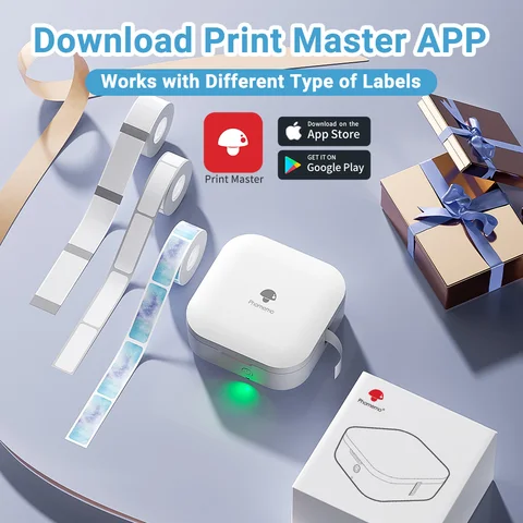 Phomemo Q30 бумажная наклейка беспроводной принтер этикеток карманный ручной принтер термопринтер цена наклейка маркер для домашнего офиса