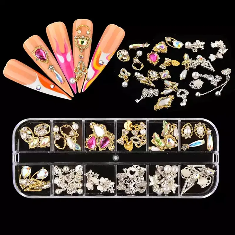 

Роскошные дизайнерские подвески для ногтей с 3D знаком Девы Марии, ювелирные изделия из сплава для дизайна ногтей, модные украшения Стразы д...