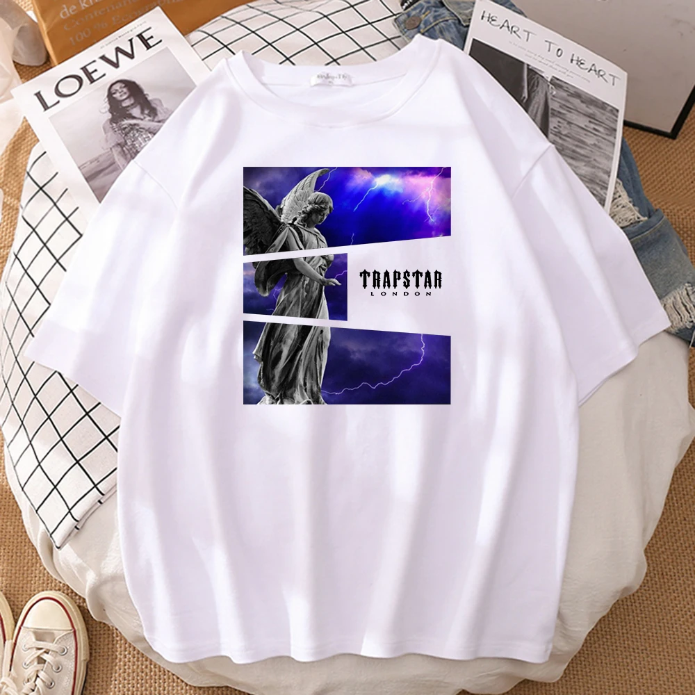 

Футболка мужская летняя с круглым вырезом и принтом, в стиле хип-хоп