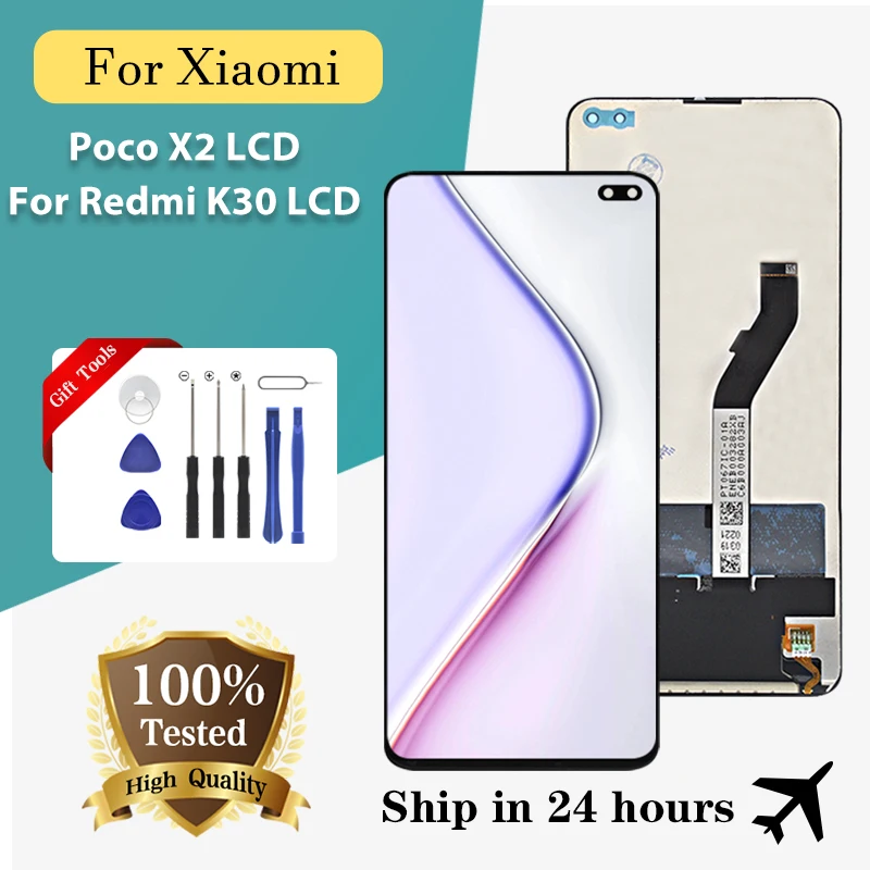 

Brand New 6.67 Inch For Xiaomi POCO X2 LCD Touch Screen Panel Glass Digitizer Assembly For Redmi K30 Display Free Ship