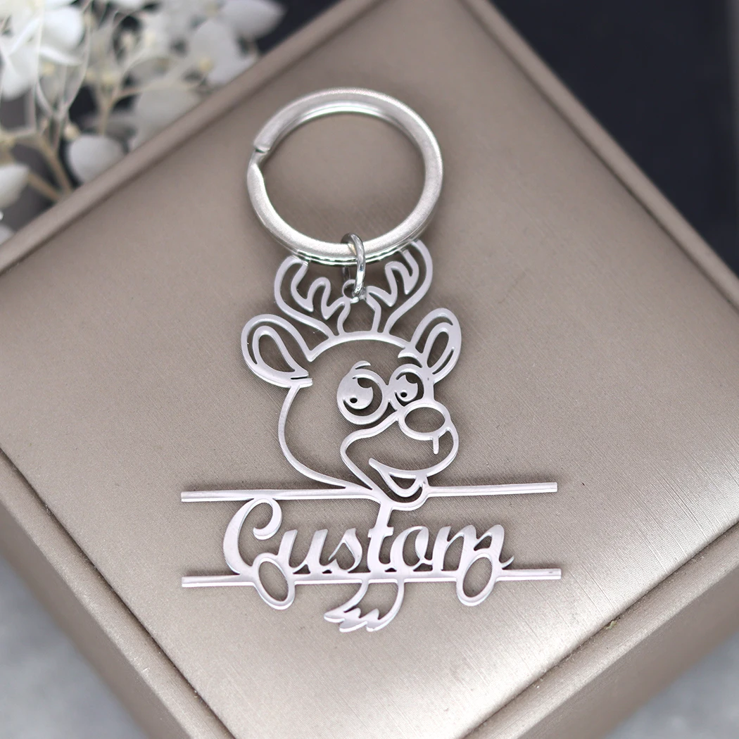 Брелок из нержавеющей стали по индивидуальному заказу очаровательный брелок с