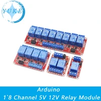 1 2 4 8 channel 5v 12v relay module board shield with optocoupler support arduino high and low level trigger