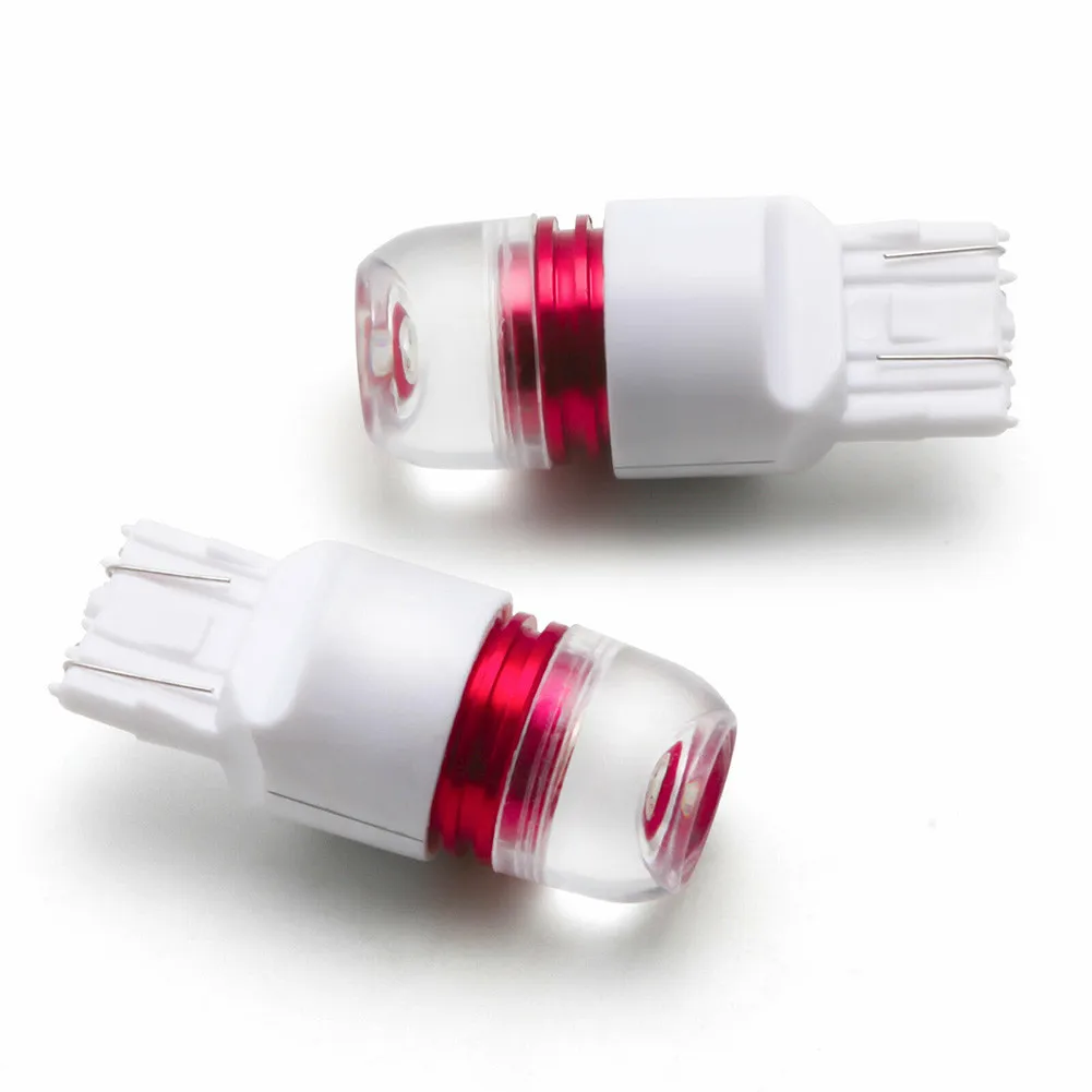 

2 шт., Автомобильные светодиодные лампы Canbus 57 SMD 7440 T20 7443 3014 P21W