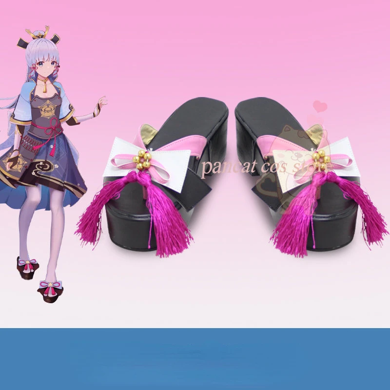 

Anime Genshin Impact Kamisato Ayaka Cosplay Shoes Carnival Shoes Fashion Custom-made Hot Sale Boot Cosplay Halloween Anime Prop