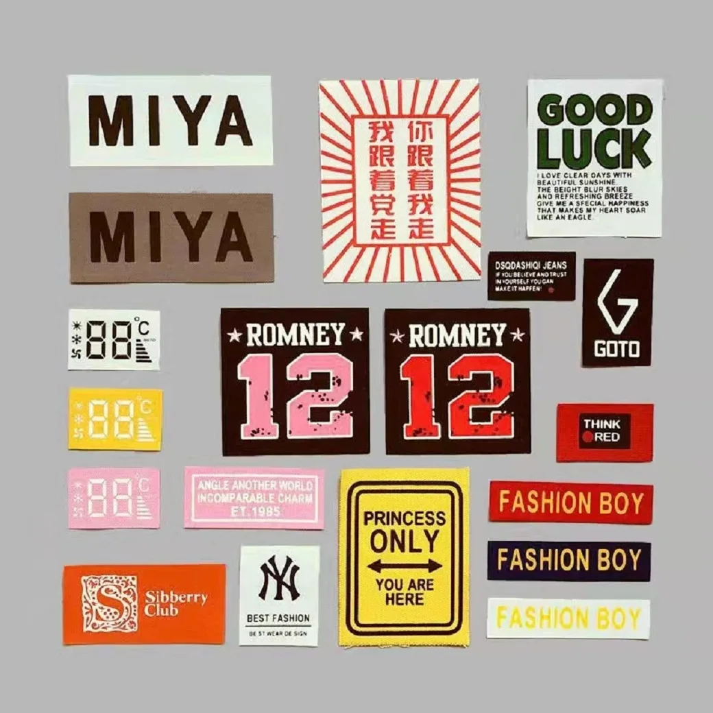 

Mixed 19Pcs/Set Soft Cloth Labels Various Letter Embroidery Hand Made For Diy Knitted Printed Cotton Woven Sewing Accessories