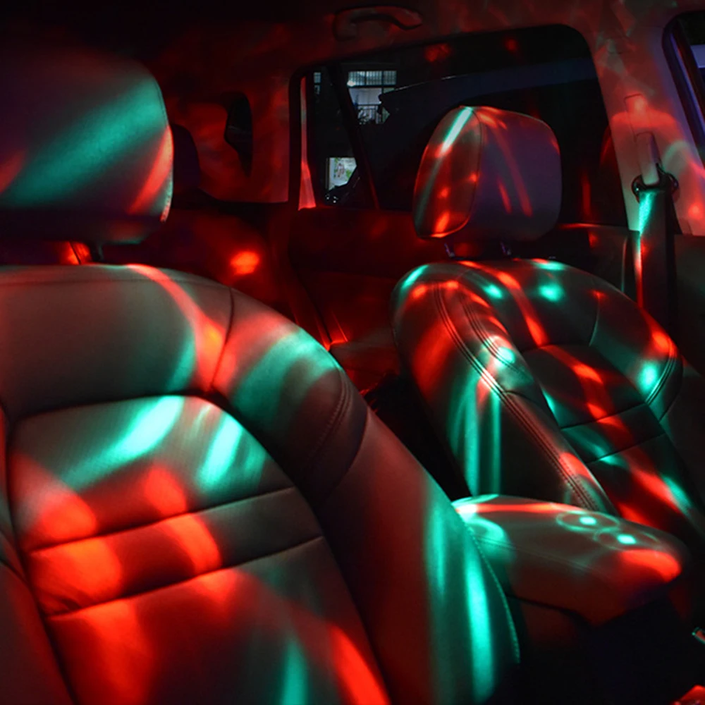 Фото RGB LED дискотека шар кристалл Волшебный шар USB Подзаряжаемый сценический световой эффект DJ вечеринка Рождественская акустическая активация лампа с магнитом  №3