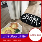 Водопоглощающий коврик для ванной в скандинавском стиле, нескользящий простой коврик для входной двери, милые Мультяшные коврики для ванной с подсолнухами