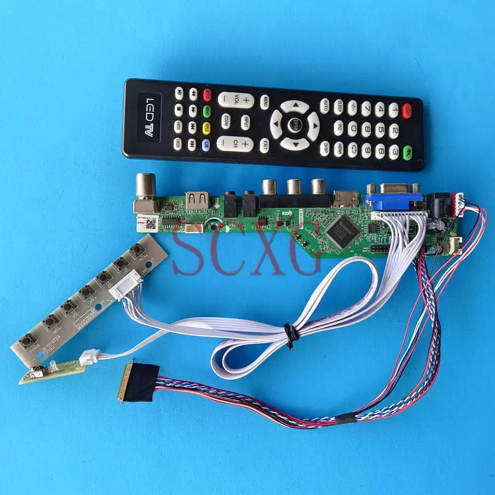 

Fit LP156WH4-TLR1 40 Pin LVDS LCD Matrix TV аналоговый сигнал USB HDMI-совместимый VGA AV 15,6 "1366 768 плата контроллера драйвера