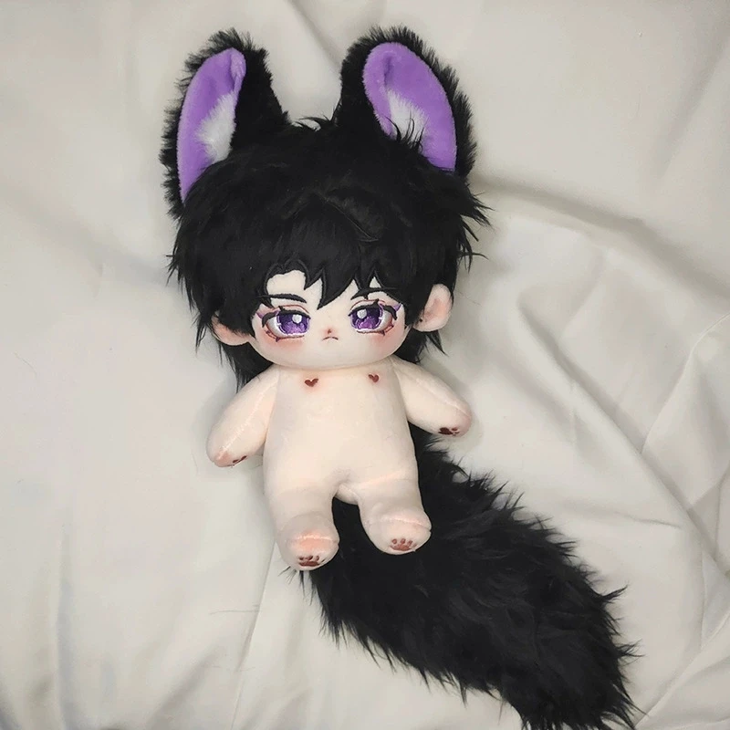 

Original 20CM Doll Purple Rice Rice Fox Big Ears Big Tails Plush Toys Stuffed Doll Cosplay Boys Girls Christmas Gifts