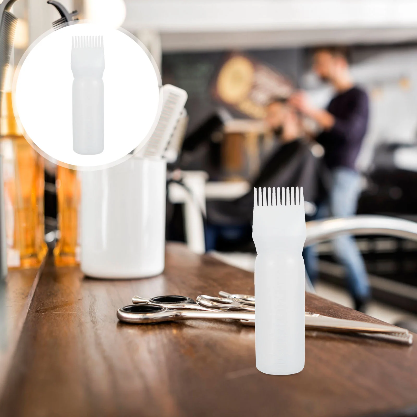 

6Pcs Root Comb Multi Purpose Empty Hair Color Refillable Brush Dying Tools Squeeze Bottle