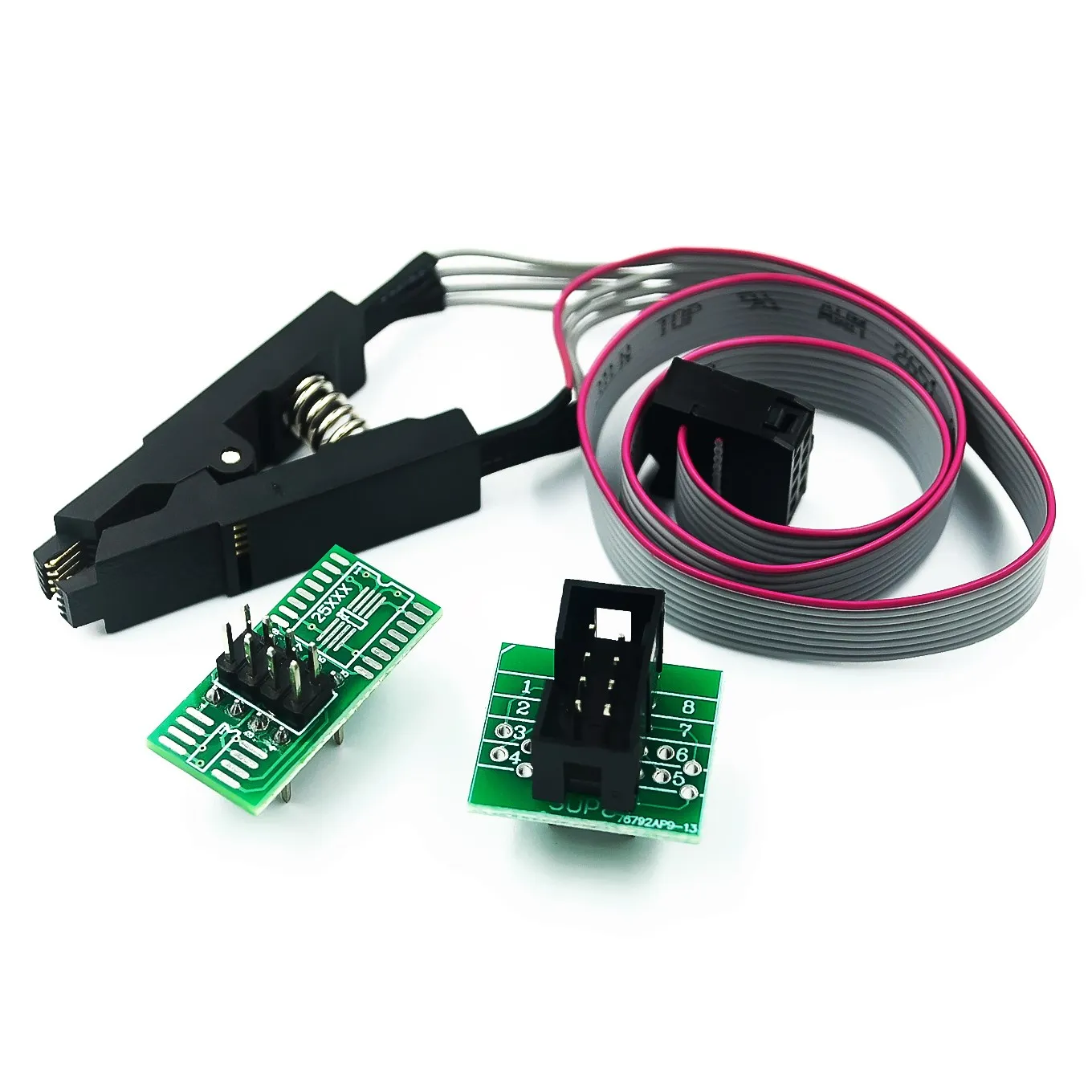 USB-программатор CH341A 24 25 серия EEPROM Flash BIOS + тестовый зажим SOP8 адаптер 1 8 в SOIC8 SOP16 на