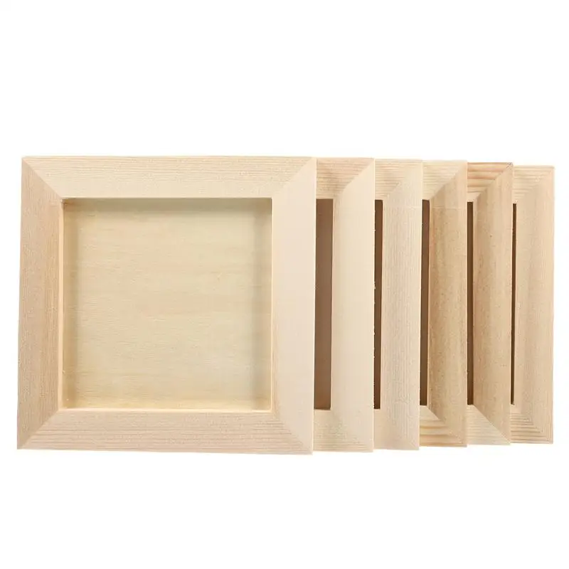 

6Pcs Useful Portable Creative Clay Picture Frames DIY Drawing Picture Frame for Girls