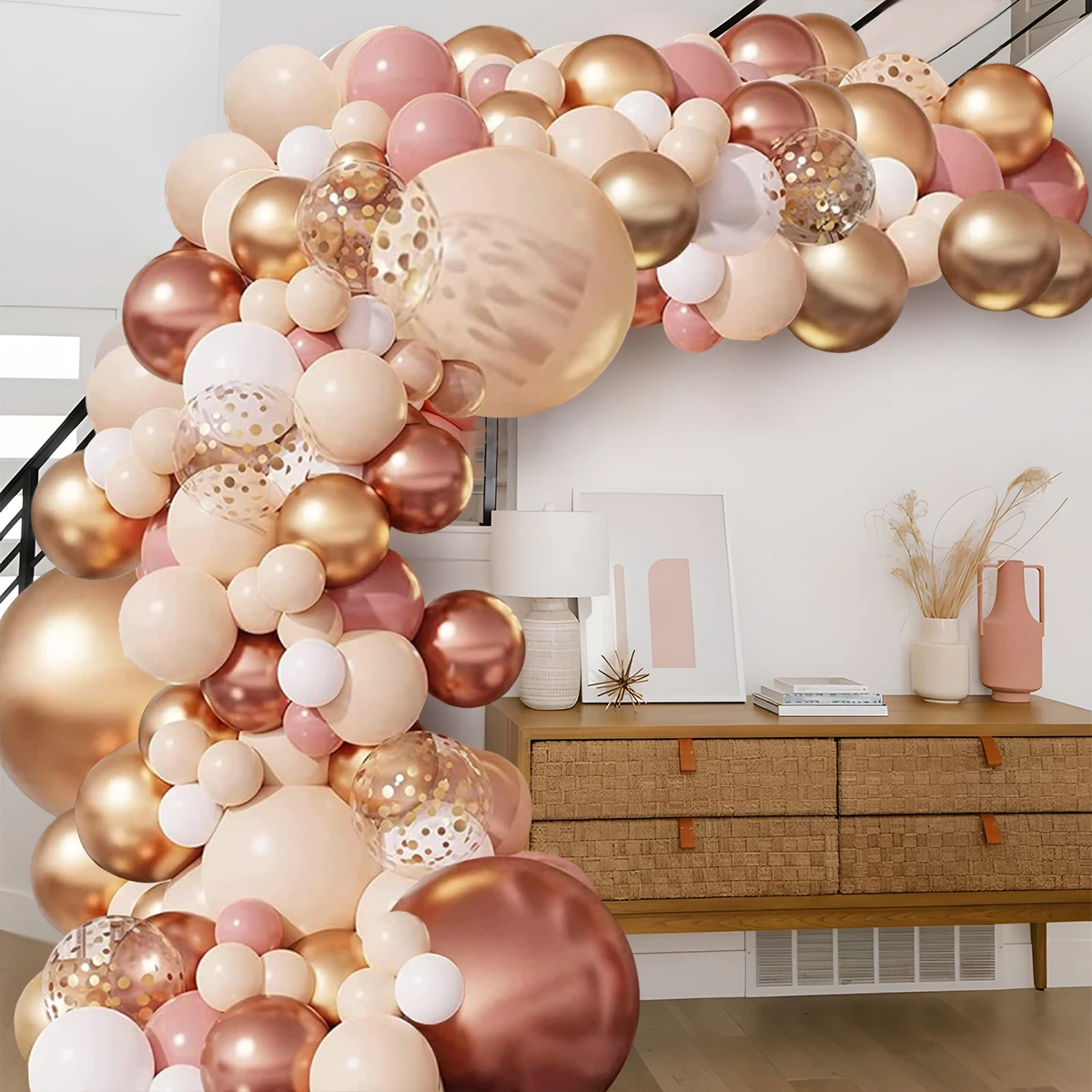 Tender оранжевая гирлянда с воздушными шарами дневной свет украшение для детей на