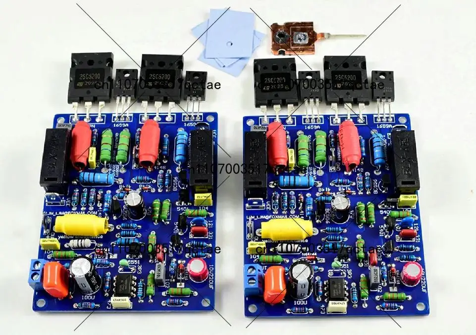 Комплект из 2-х плат стереофонического аудиоусилителя QUAD405, 100 Вт x 2 канала, собранный, для DIY аудиопроектов (art.: 3920da980d2fc) - 3920da980d2fc