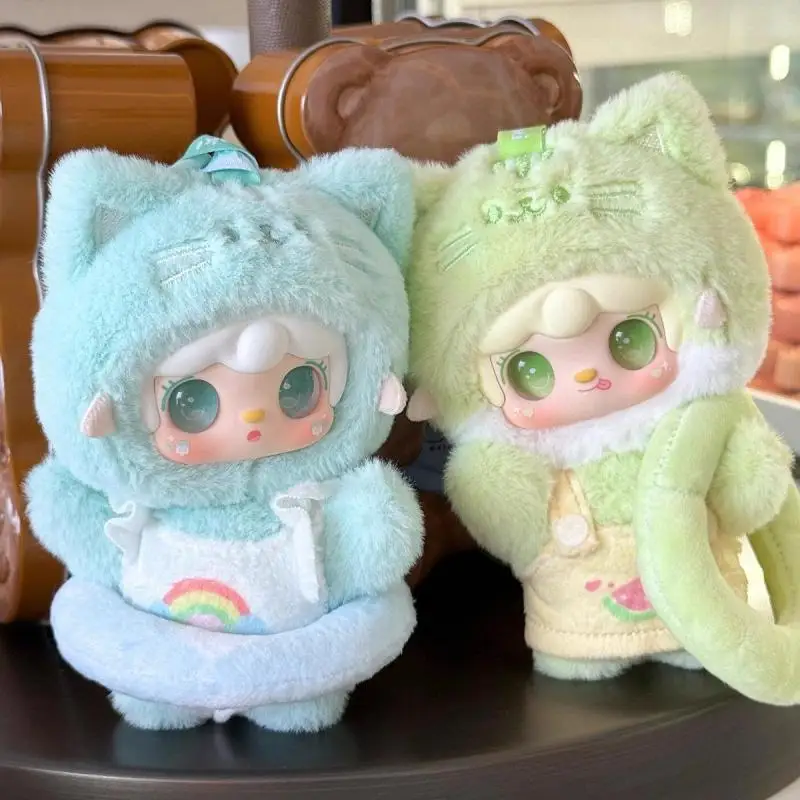 Фото Оригинальная плюшевая игрушка Yooki Oxygen Meow Summer Party с кошачьими ушками, брелок-подвеска, подарок для девочек на день рождения, в наличии №4