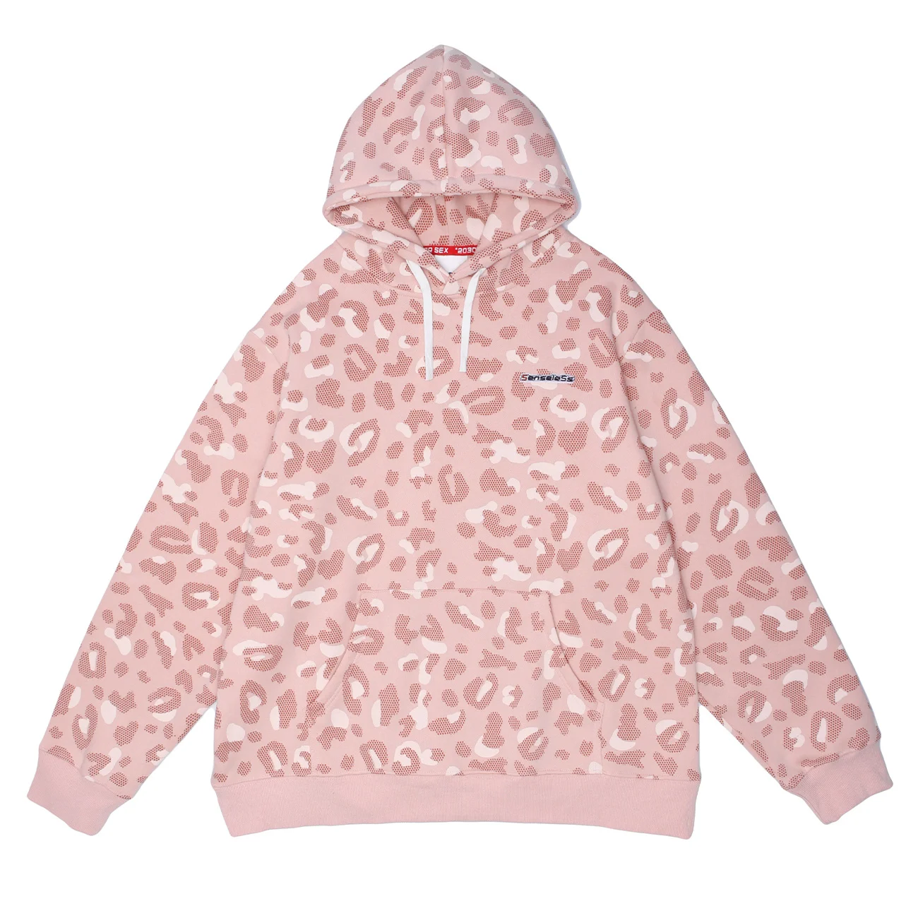 

Streetwear Leopard LACIBLE Menvintage Hip Hop Print Harajuku Hoodie Sweatshirt Loose Winter Cotton Fleece Hooded Pullover