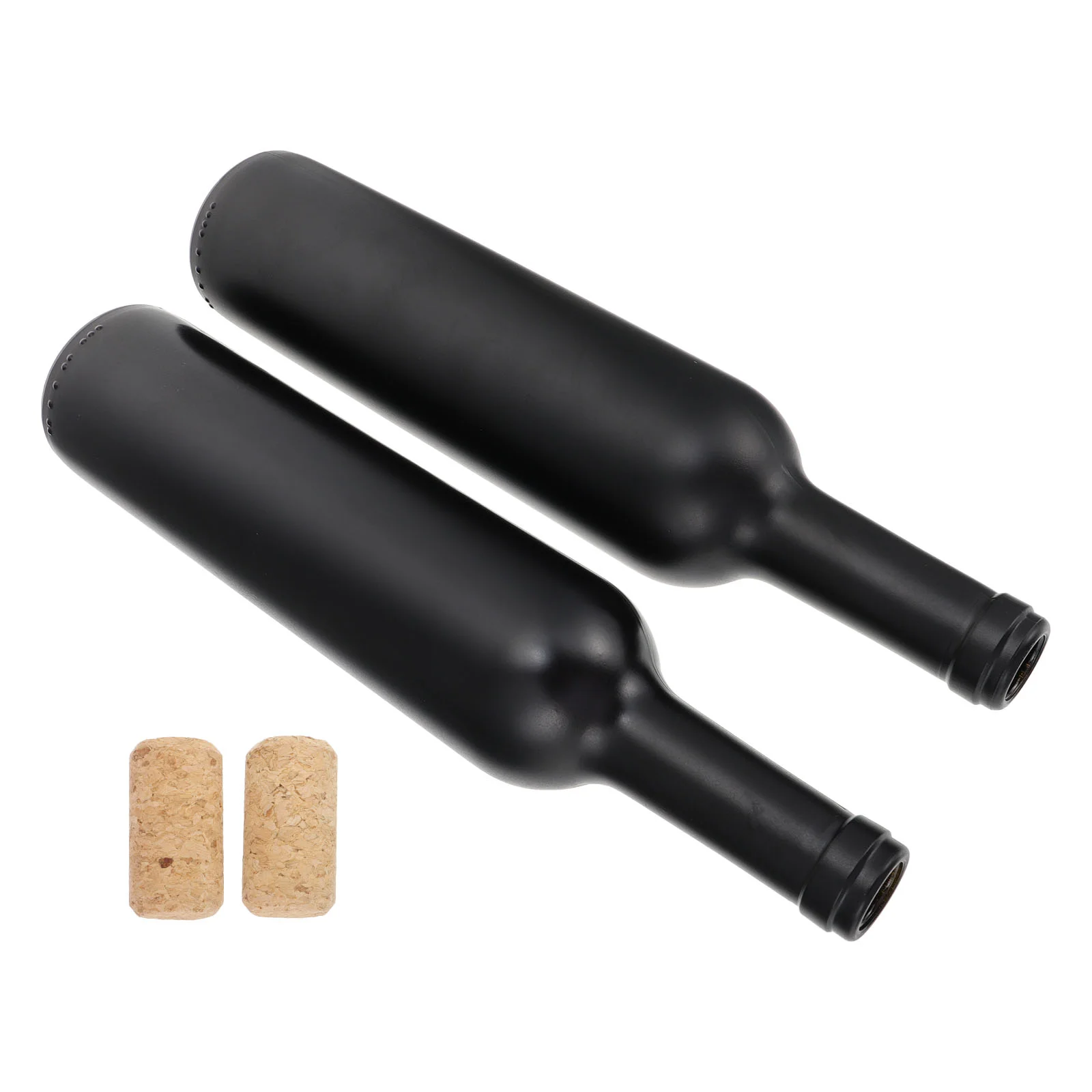 

Bottles Winebottle Bordeaux Red Refillable Stopper Brewing Clear Empty Demijohn Black Juicing Flat Beerchampagne Corks