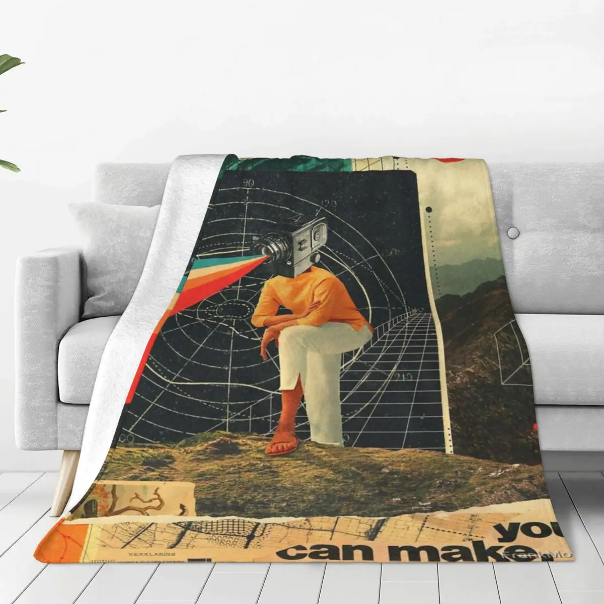 Вы можете сделать это правильное одеяло покрывало на кровать дорожные пушистые