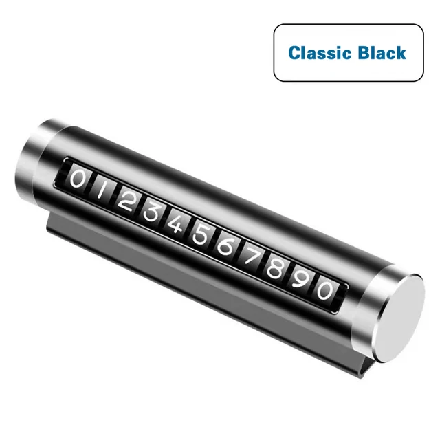 

Алюминиевая автомобильная временная парковочная карта, контактный номер телефона, инструмент для отображения номера, вращающиеся цифры, парк-стоп в автомобильном стиле, автоаксессуары