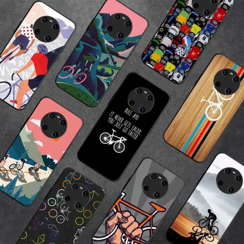 

BIKE Cycling Art Phone Case for Huawei Y 6 9 7 5 8s prime 2019 2018 enjoy 7 plus