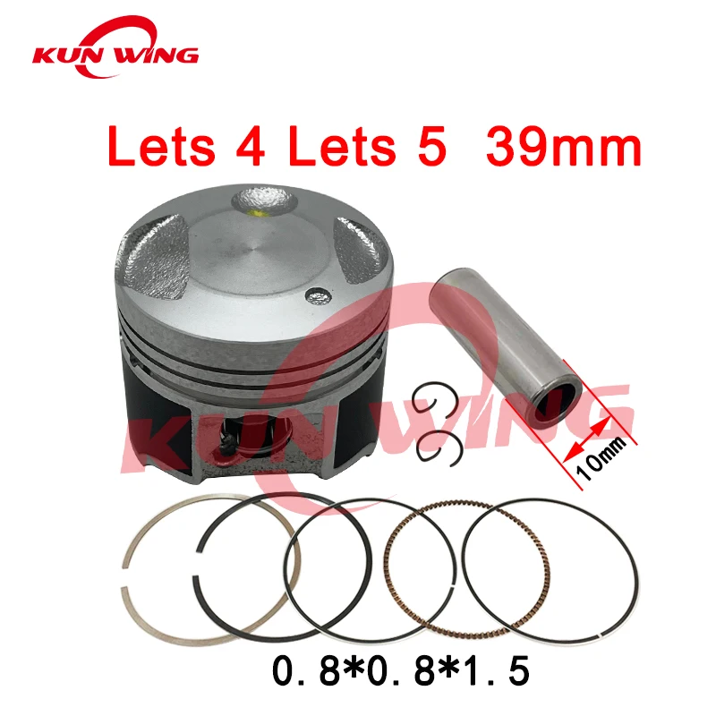 

Комплект поршневых колец 39 мм для Suzuki Lest4 Lest5 Let 4 5 адрес V50G V50 UZ50 12111-32G01 4-тактные детали двигателя