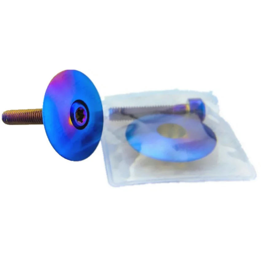 

M6 Bowl Cover Set Ti Bolt Titanium Bolt Bike Conversion Required Burned Blue Color Titanium Screws Ti Fastener