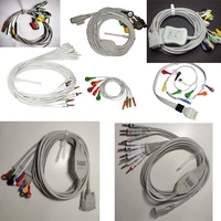 contec ekg cable3 12 10 leads button banana ecg cable for ecg 80a90a ecg 100g300g600g1200g 8000g tlc6000 tlc5000 tlc9803