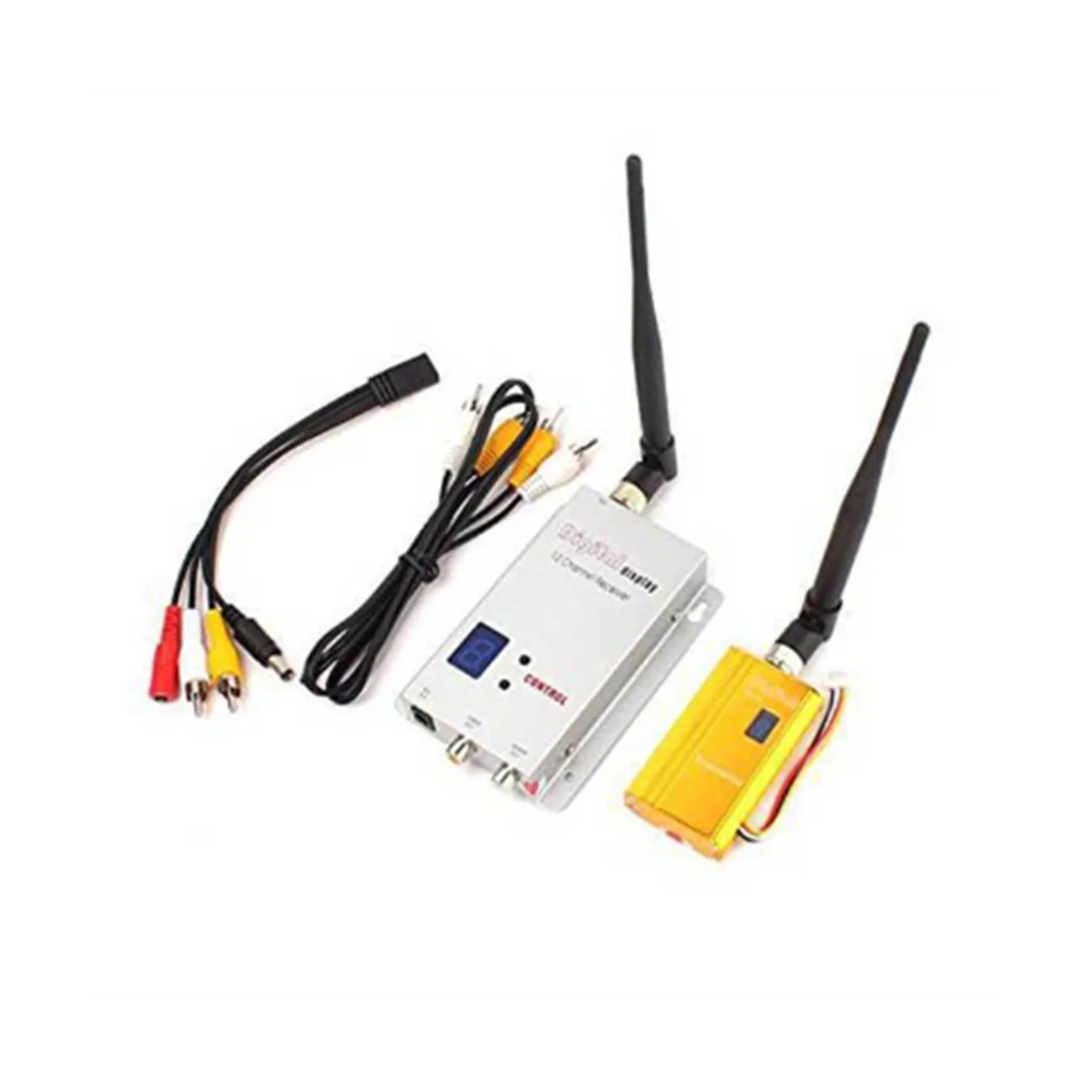 

FPV 1,2 ГГц 1,2G 8CH 1500 МВт беспроводной AV передатчик ТВ Аудио Видео приемник Combo для QAV250 250 FPV RC(A)