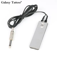 mini tattoo power supply foot switch machine stainless steel sensitive square pedal 1 5m clip cord tattoo accessories