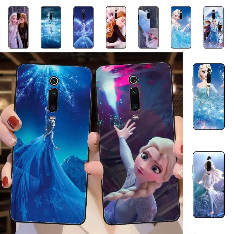 

Disney Elsa Phone Case for Redmi 5 6 7 8 9 A 5plus K20 4X 6 cover