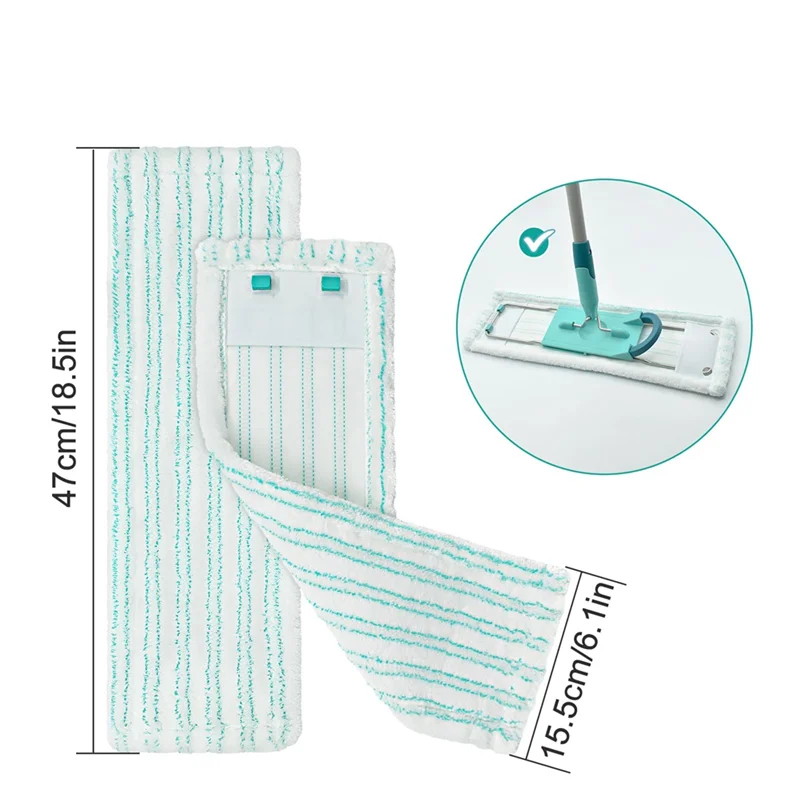 【ABODE】2 шт. чехлы для швабры для Leifheit Profi XL Micro DuoCotton Plus, сменные чехлы из микрофибры для швабры для всех полов (art.: 3920d09126fac) - 3920d09126fac