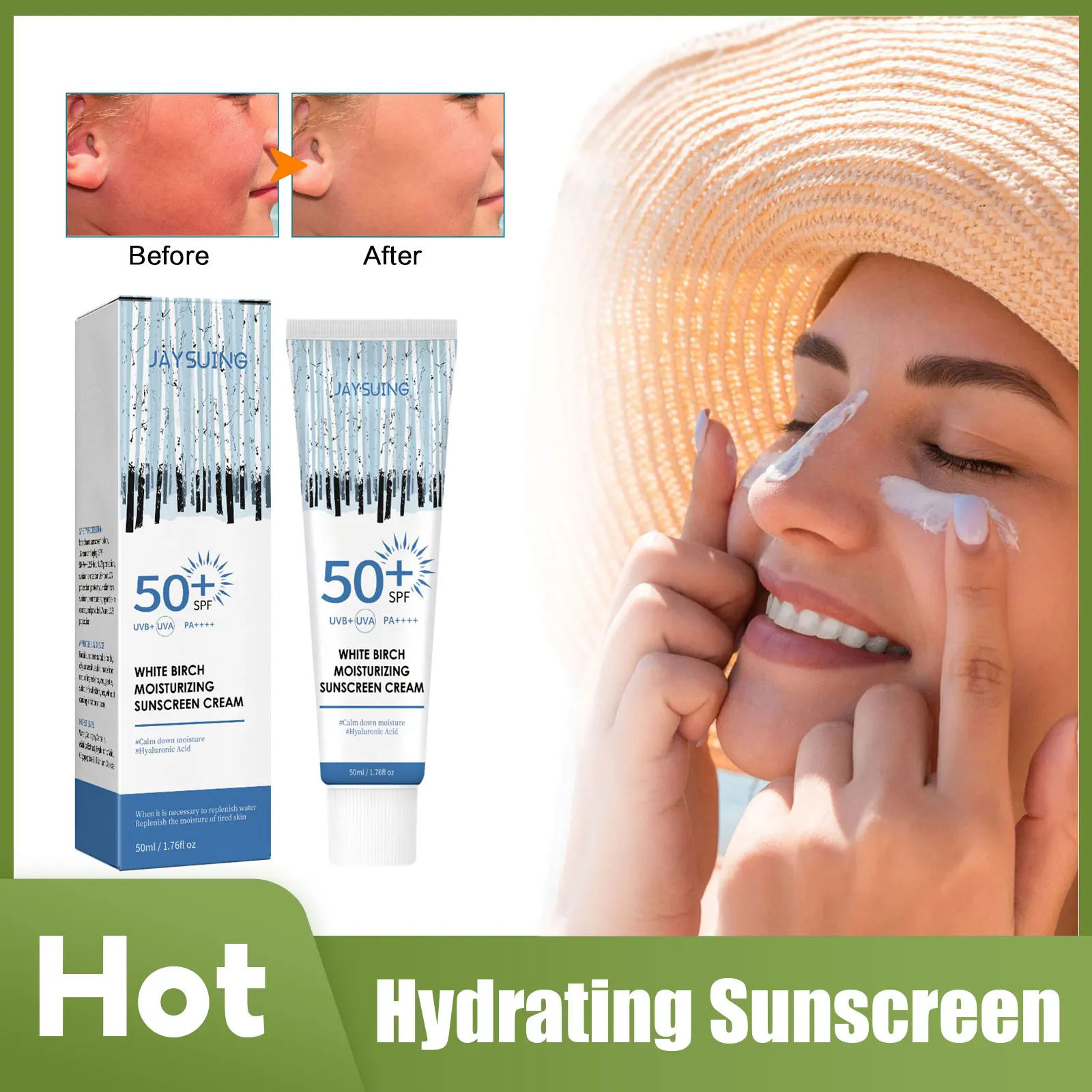 

Увлажняющий тонированный солнцезащитный крем, освежающий, против солнечного масла, УФ-защита, отбеливающий, увлажняющий, защитный крем для кожи