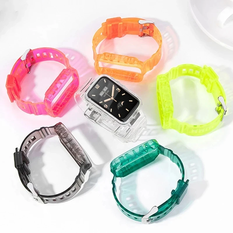 Ремешок для часов Nice Ice Xiaomi Band 8 Pro прозрачный браслет из ТПУ ремешок 7 аксессуары