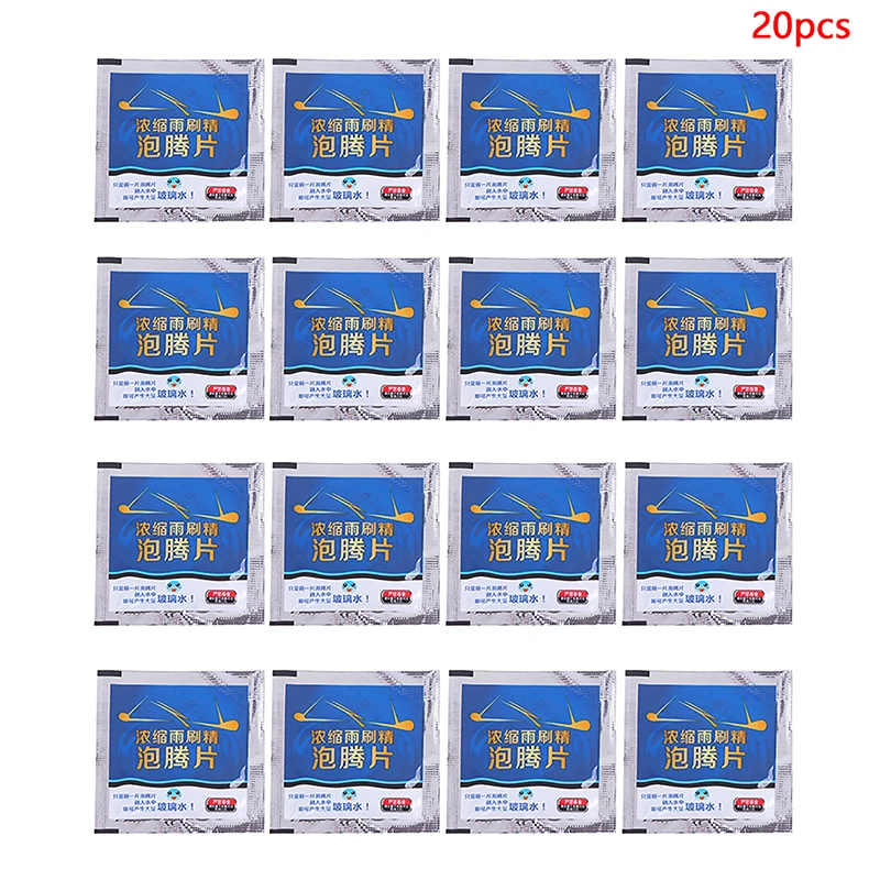 

20Pcs/Set Car Vehicles Windshield Solid Soap Piece Window Glass Washing Cleaning Paint Protective Foil Effervescent Tablets