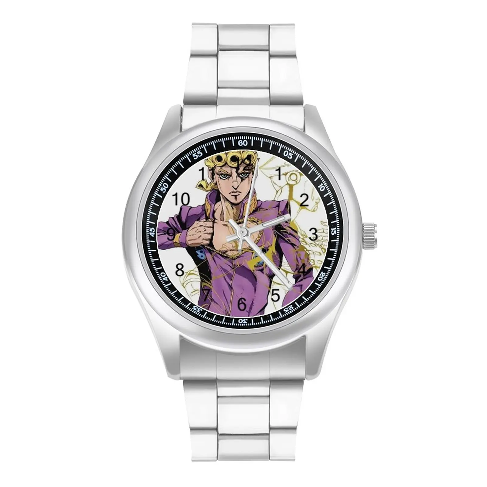 

Giorno Giovanna Quartz Watch Jojo Elegant Boy Wrist Watch Photo Steel Gym Upwrist Wristwatch