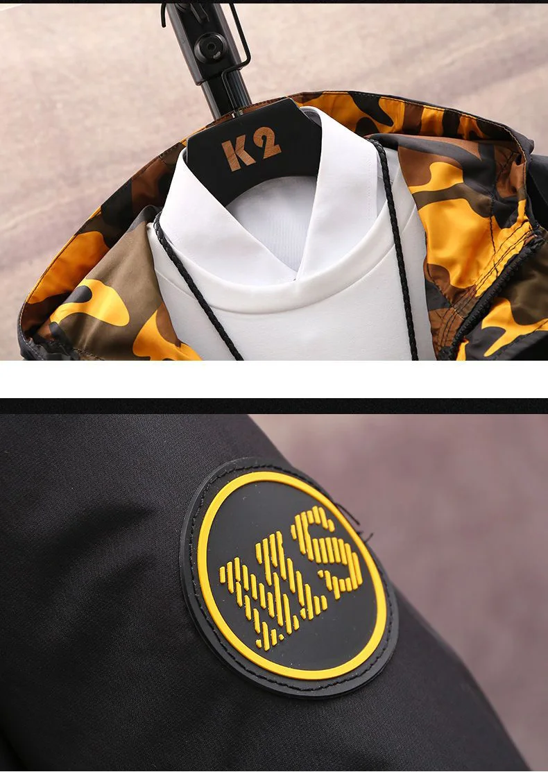 Куртка мужская с капюшоном тонкая ветровка бейсбольная куртка-бомбер