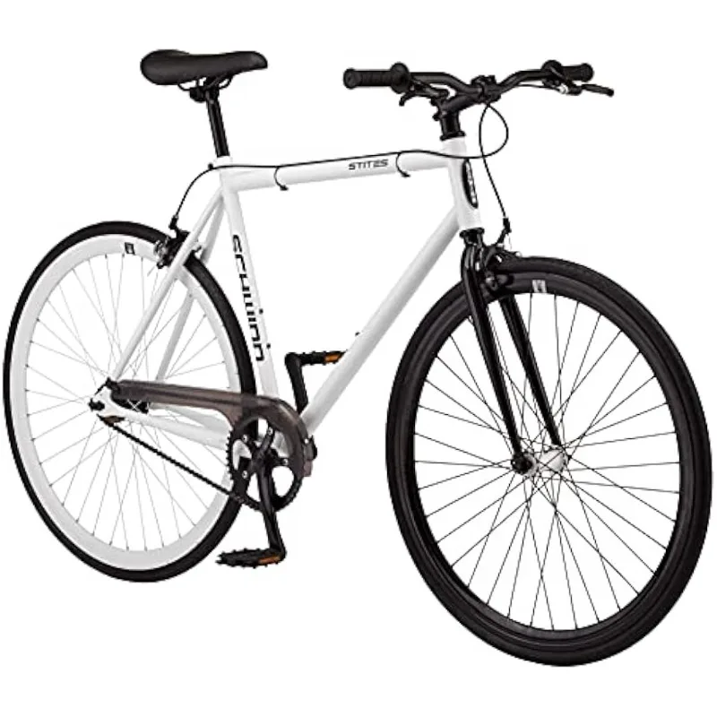 

Шоссейный велосипед для взрослых Schwinn Stites Fixie, Односкоростной стальной стенд-рамка, колеса 700c, шлепанцы разных цветов