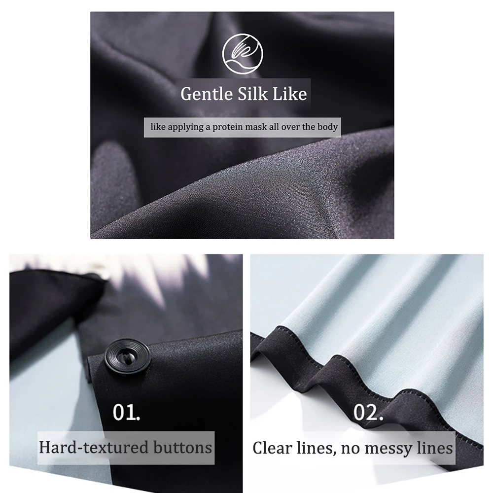 Spring Summer Silk Like Pajamas for Men Trendyol Luxury Satin Pajama Sets Breathable Sleepwear Night Clothes pijama masculino